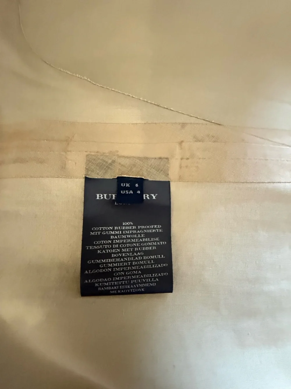 Burberry Pale Pink Trench Coat - Picture 5 of 5